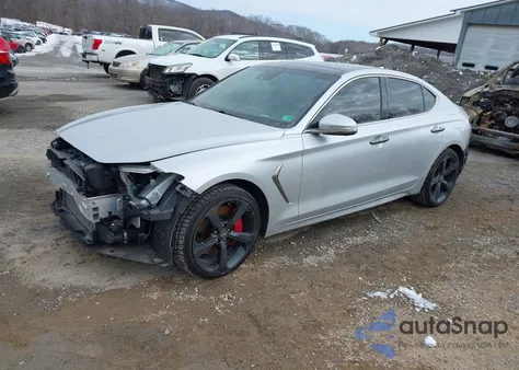 2019 Genesis G70 3.3T Advanced z USA, uszkodzony, nr VIN KMTG34LE8KU031773